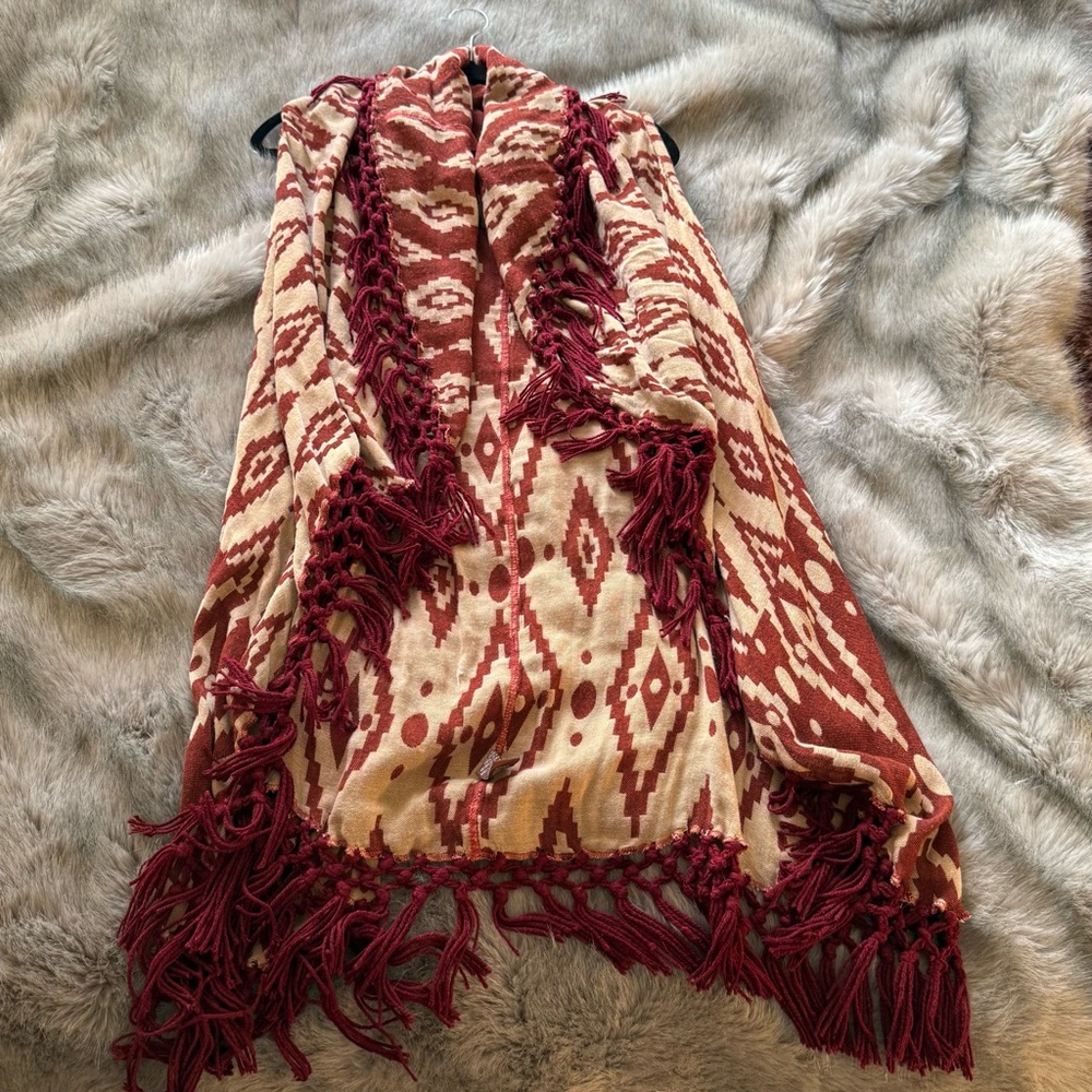 Festival style LF fringed vest